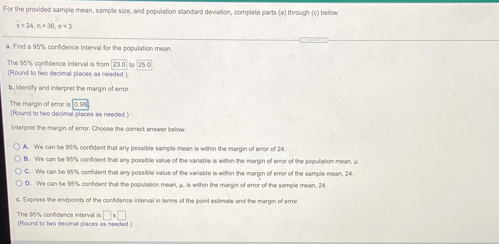 Need help solving these steps and getting the answers For the provided