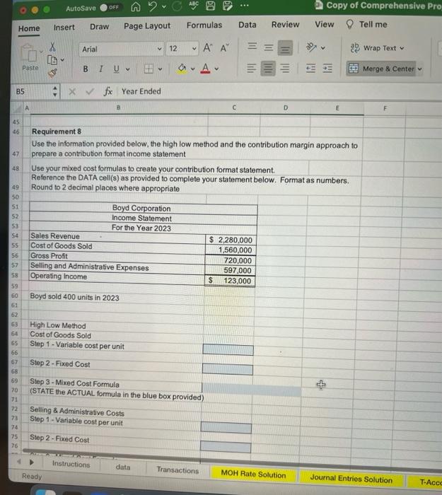 following for 2024: 23 24 25 26 Use the information provided the