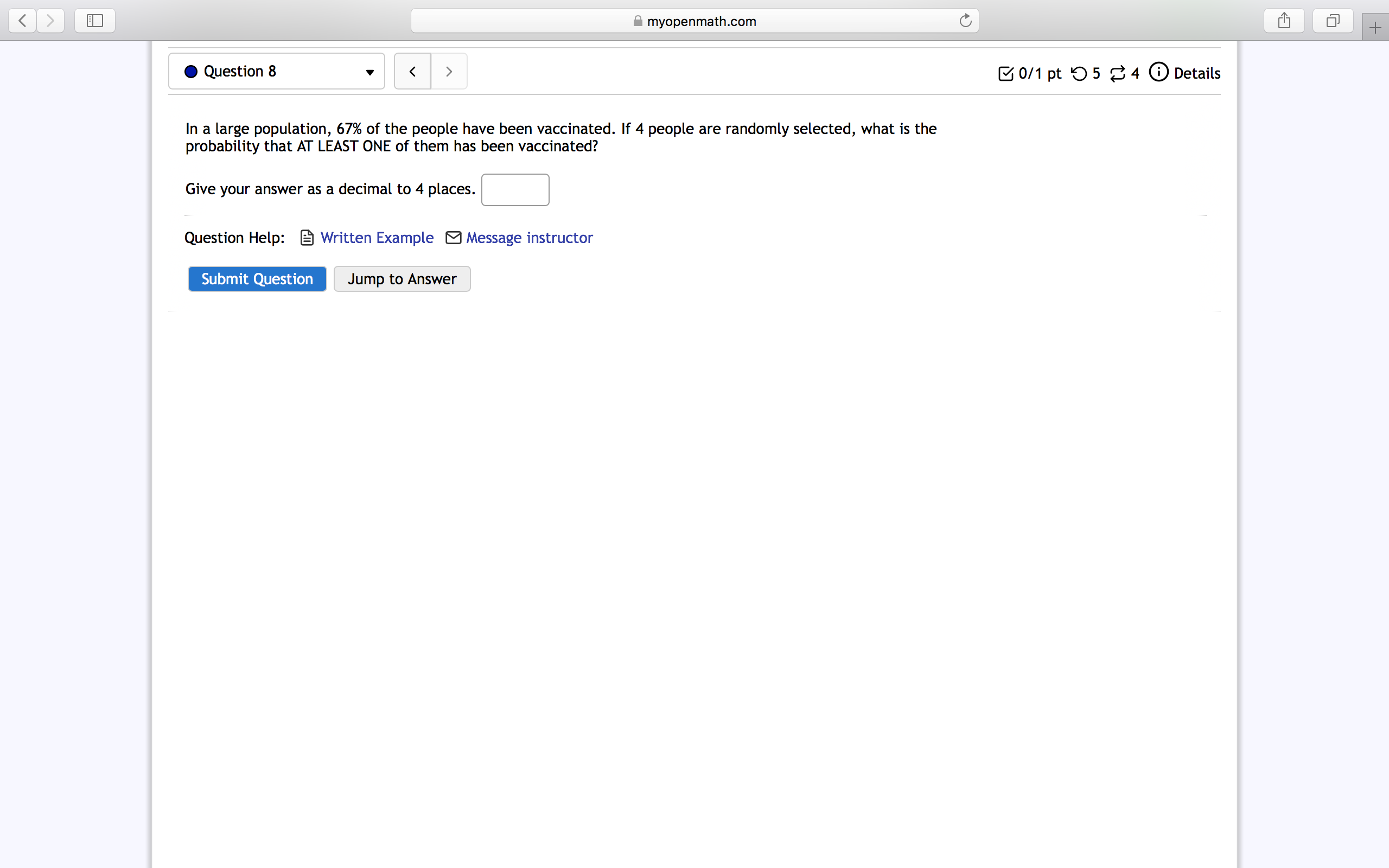  > 77 7' 7 myopenmath.com C r V I .7 V