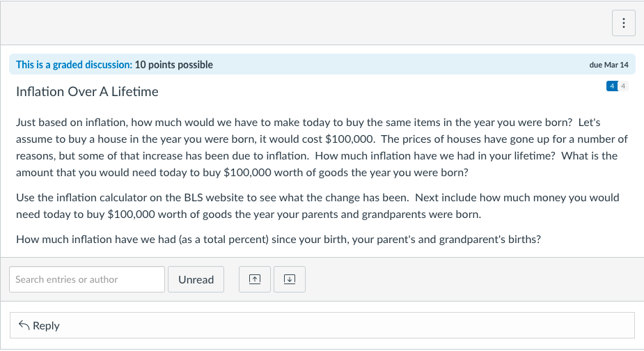  This is a graded discussion: 10 points possible due Mar 14