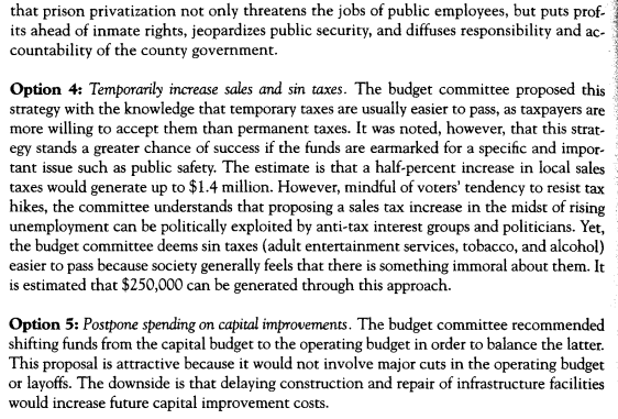 Revenue question and select the best proposal out of the 5 given