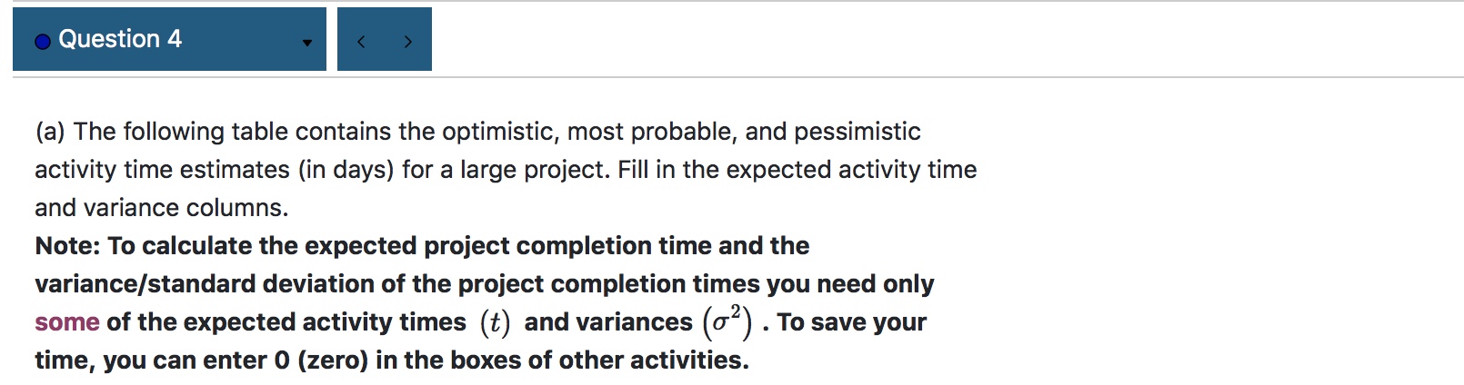your answer in part (c) to 2 decimal places. (c) The standard