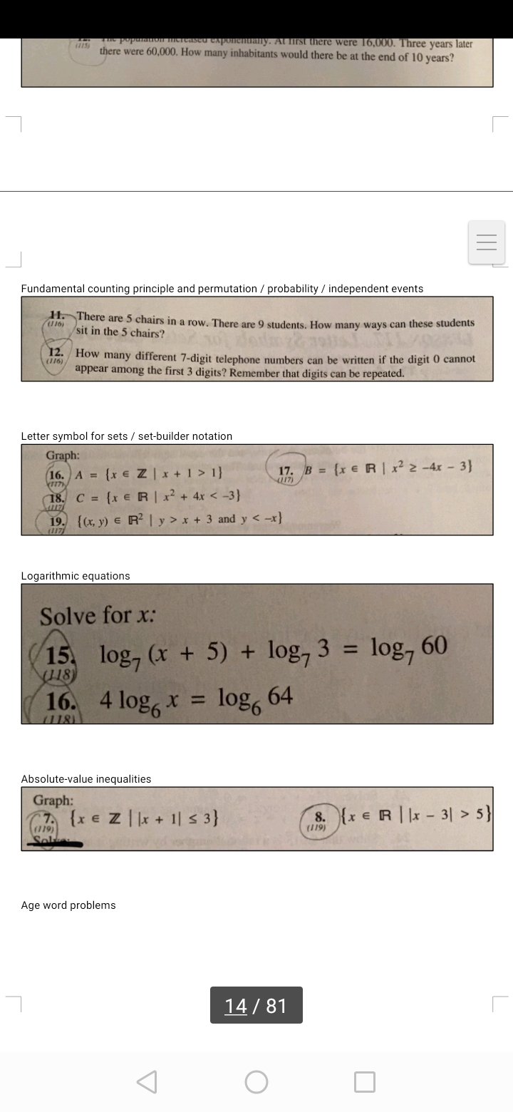 Solve: (Show Solution)Please when writing down answers make it clear and understandable