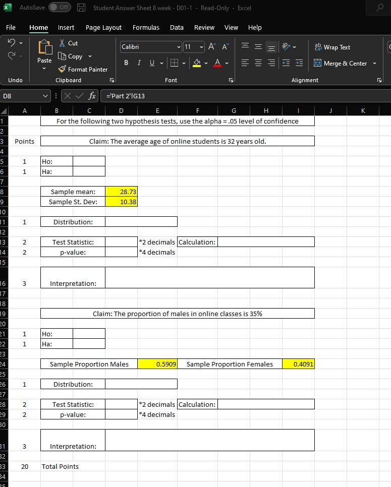 Hello, I do not understand this assignment that well... I have been