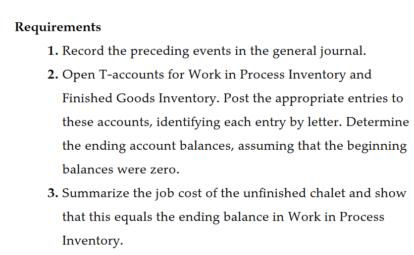 The following events occurred during May: a. Purchased materials on account, $490,000.