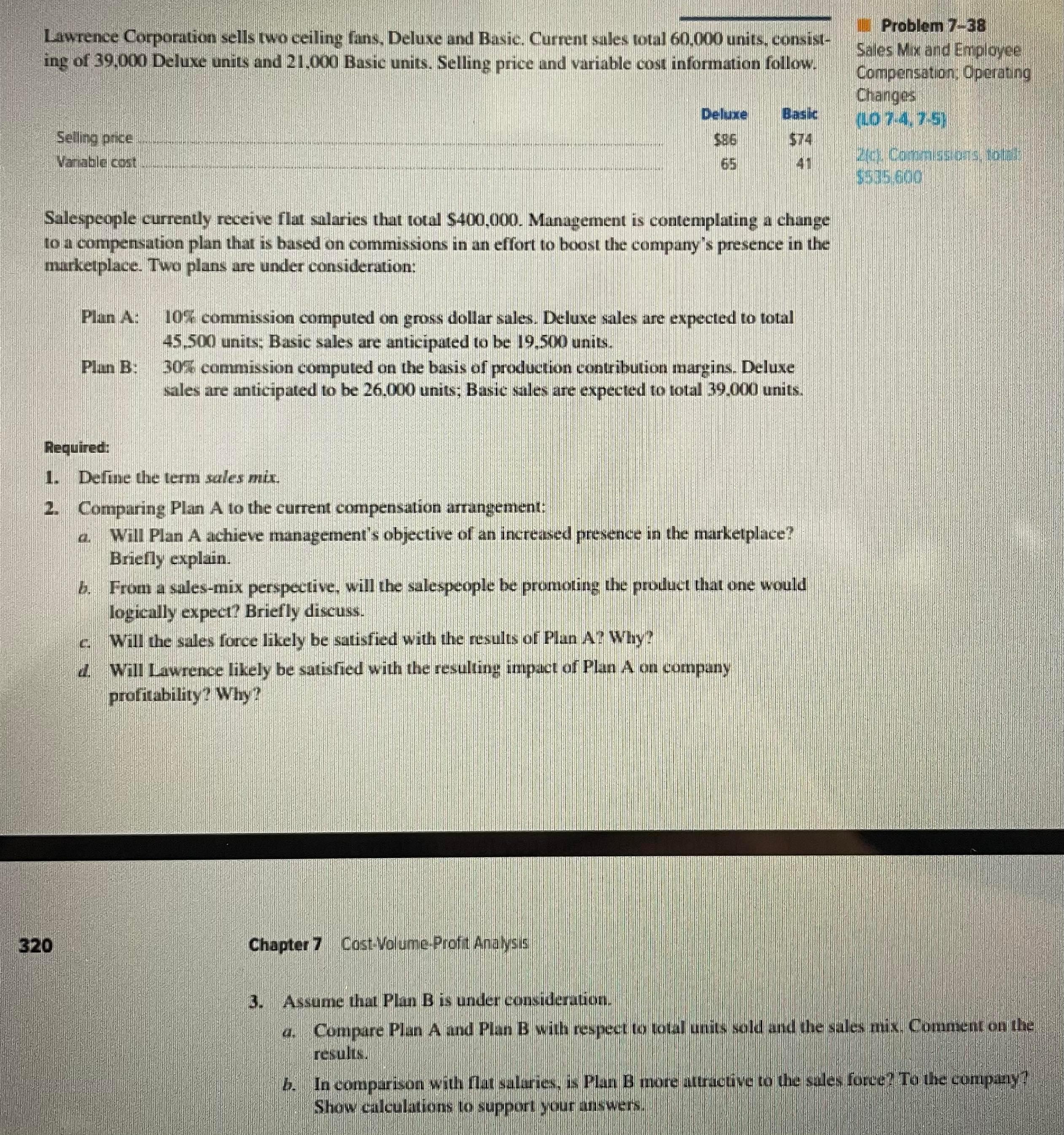 Complete the assigned problems in Microsoft Excel Lawrence Corporation sells two ceiling