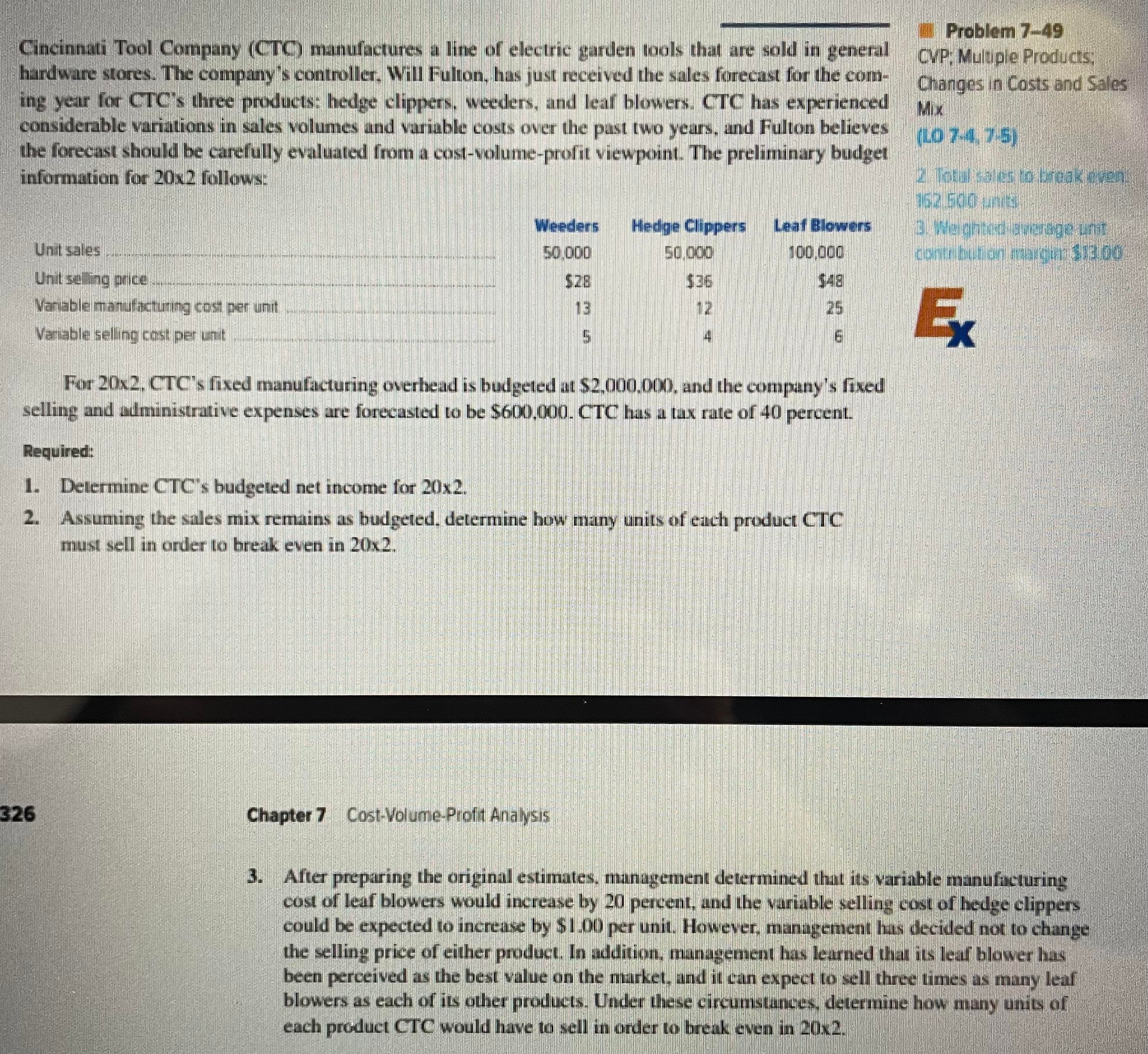 manufactures pocket electronic games. Last year Jupiter sold 25,000 games at CVP