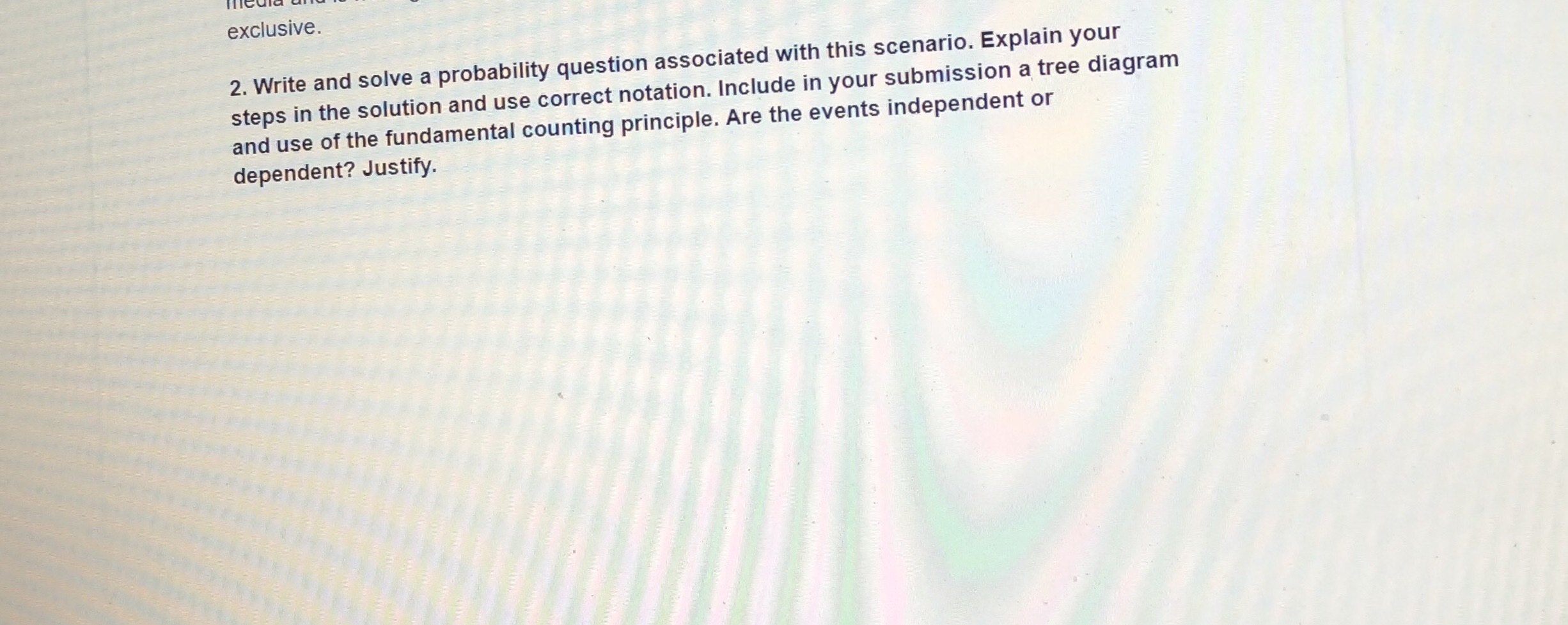 Statistics and probability Code a caterpillar related exclusive. 2. Write and solve