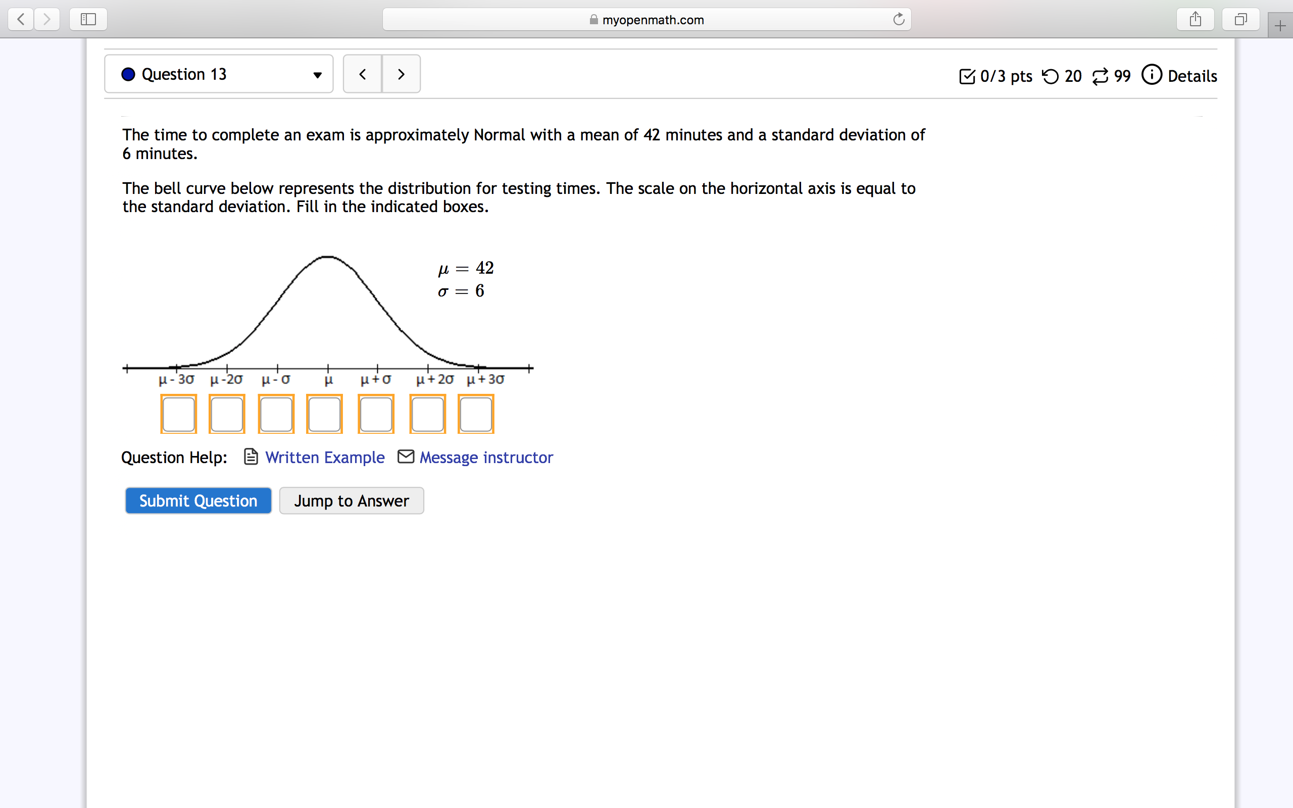 mean is 120 and the standard deviation is 10. A subject earns