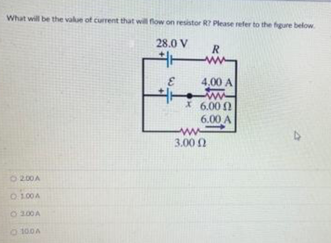  What will be the value of current that will flow on