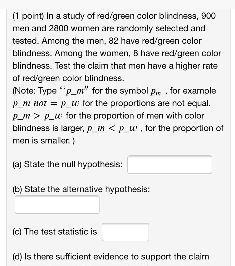 And the 99% confidence interval please (1 point) In a study of