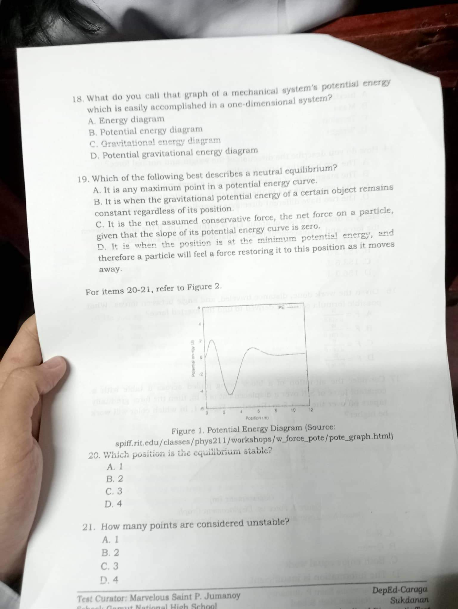18. What do you call that graph of a mechanical system's