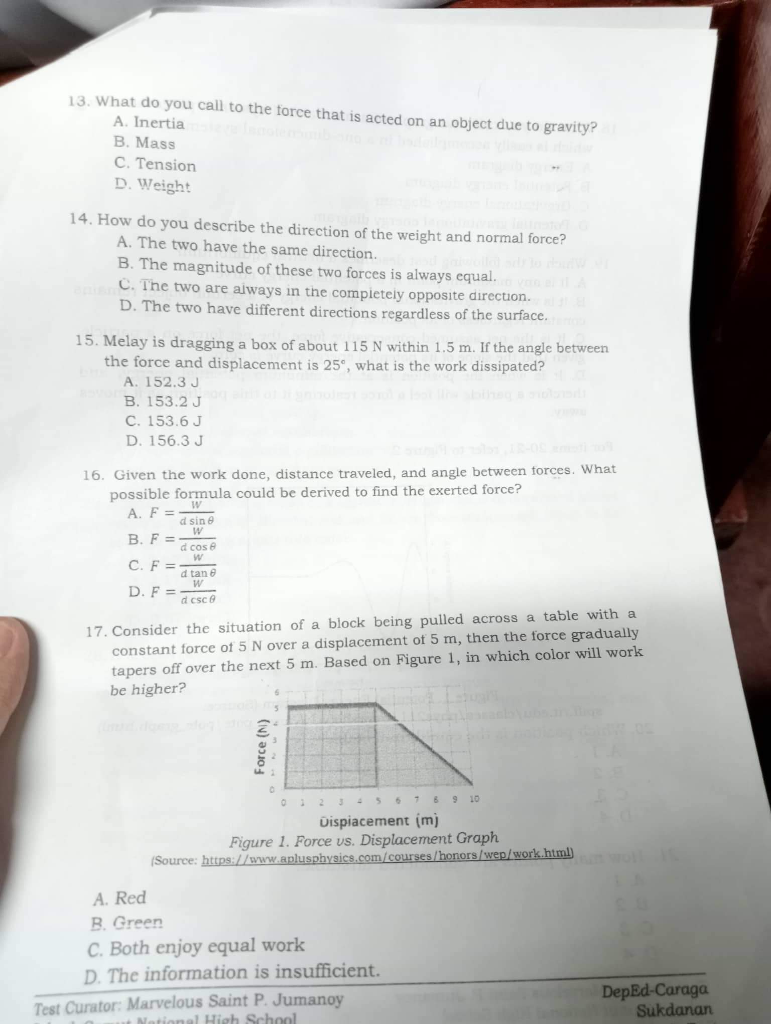 constant regardless of its position. C. It is the net assumed conservative