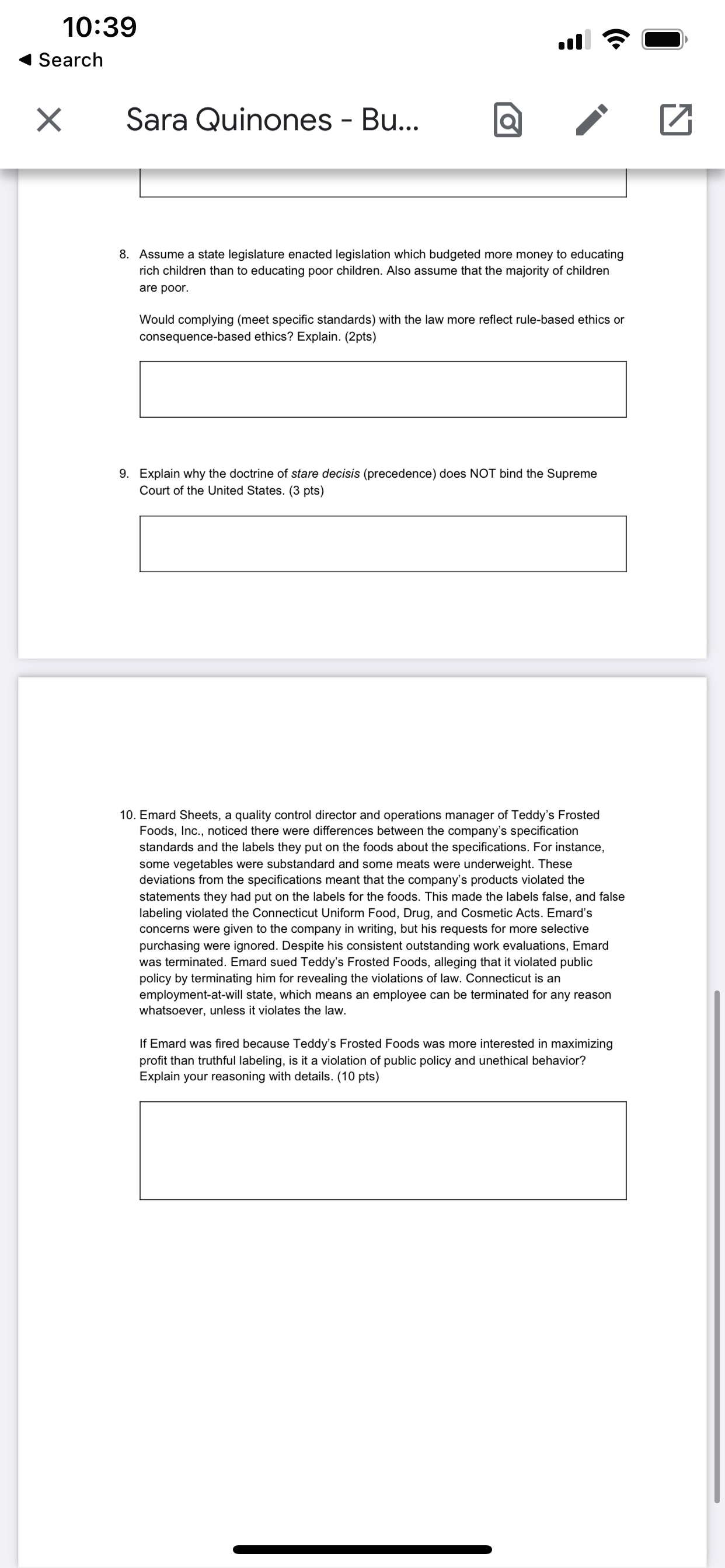could you help me with these 10:39 , A [E], 4 Search