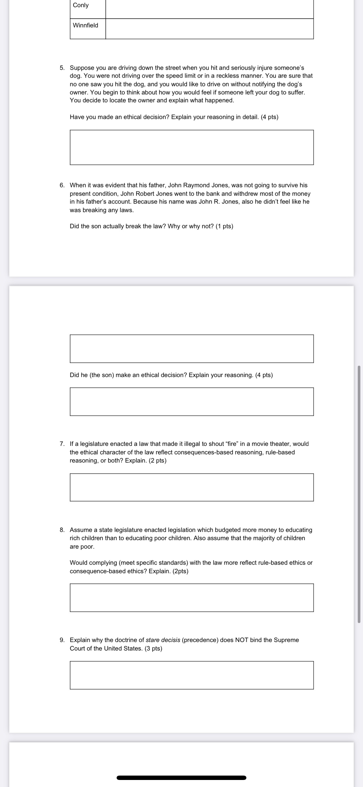 X Sara Quinones Bu... IQ /' Z TT' 8. Assume a state