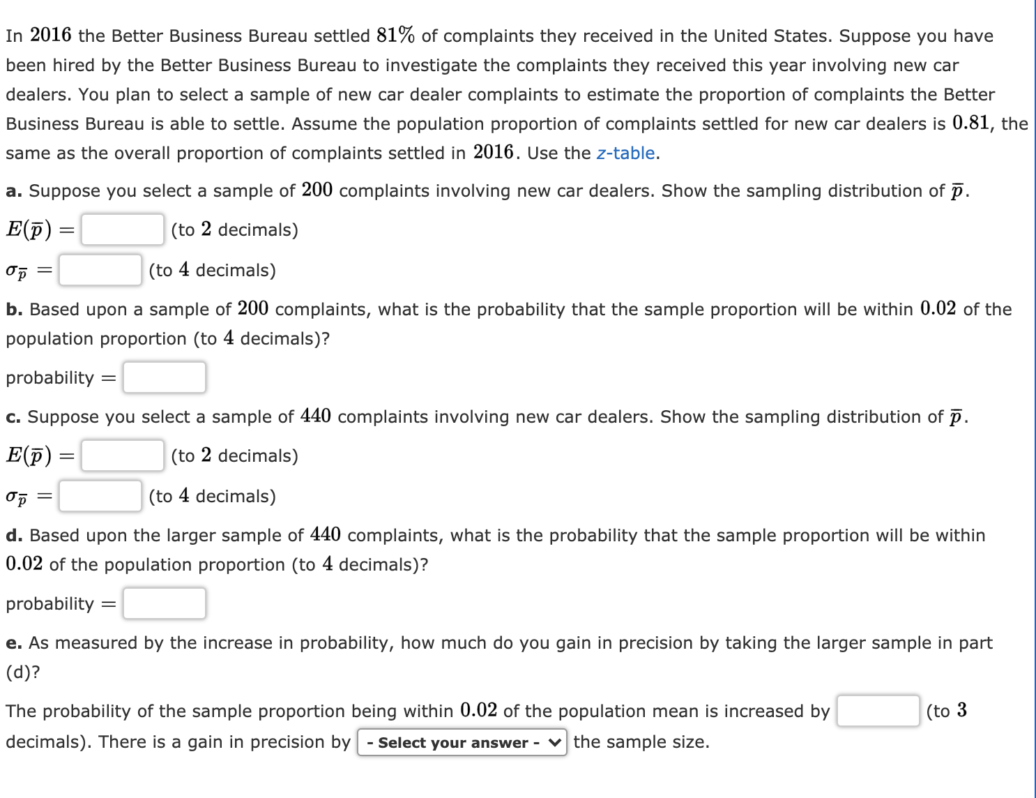 the table give the area under the curve to the left of
