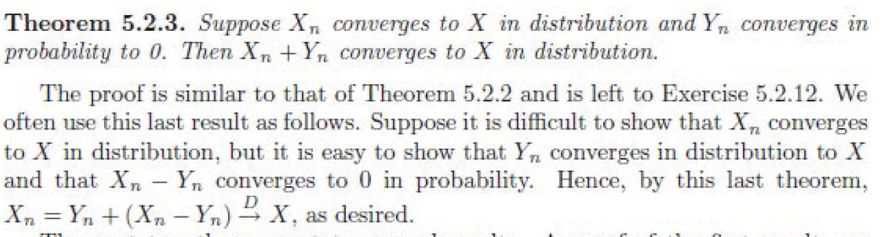 How to prove theorem 5.2.3 per below? [5.2.2 given for reference] Theorem
