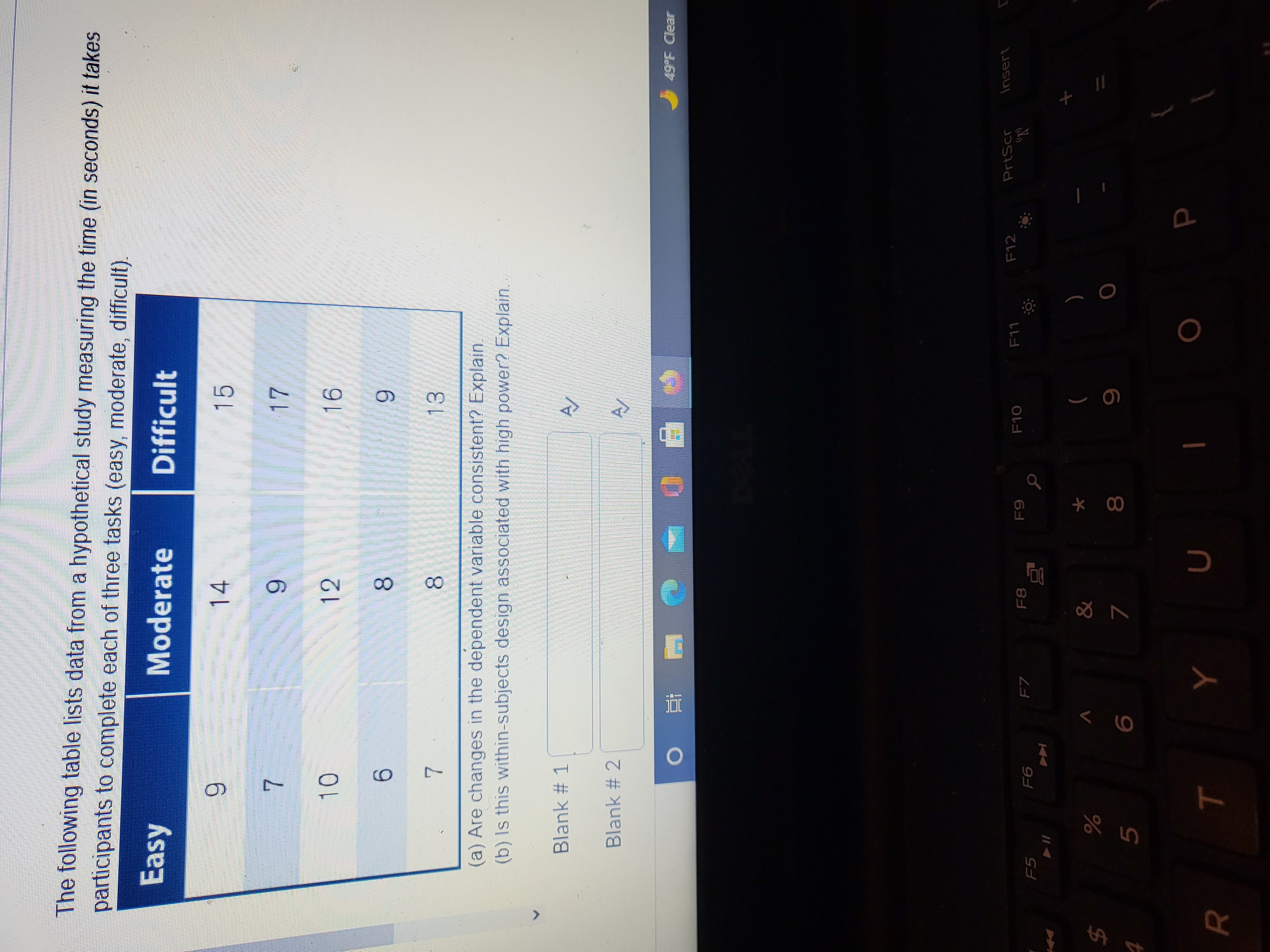 is equal in each group? **answer only the value 00) (a) k
