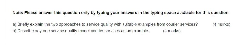 Note: Please answer this question oniy by typing your answers in