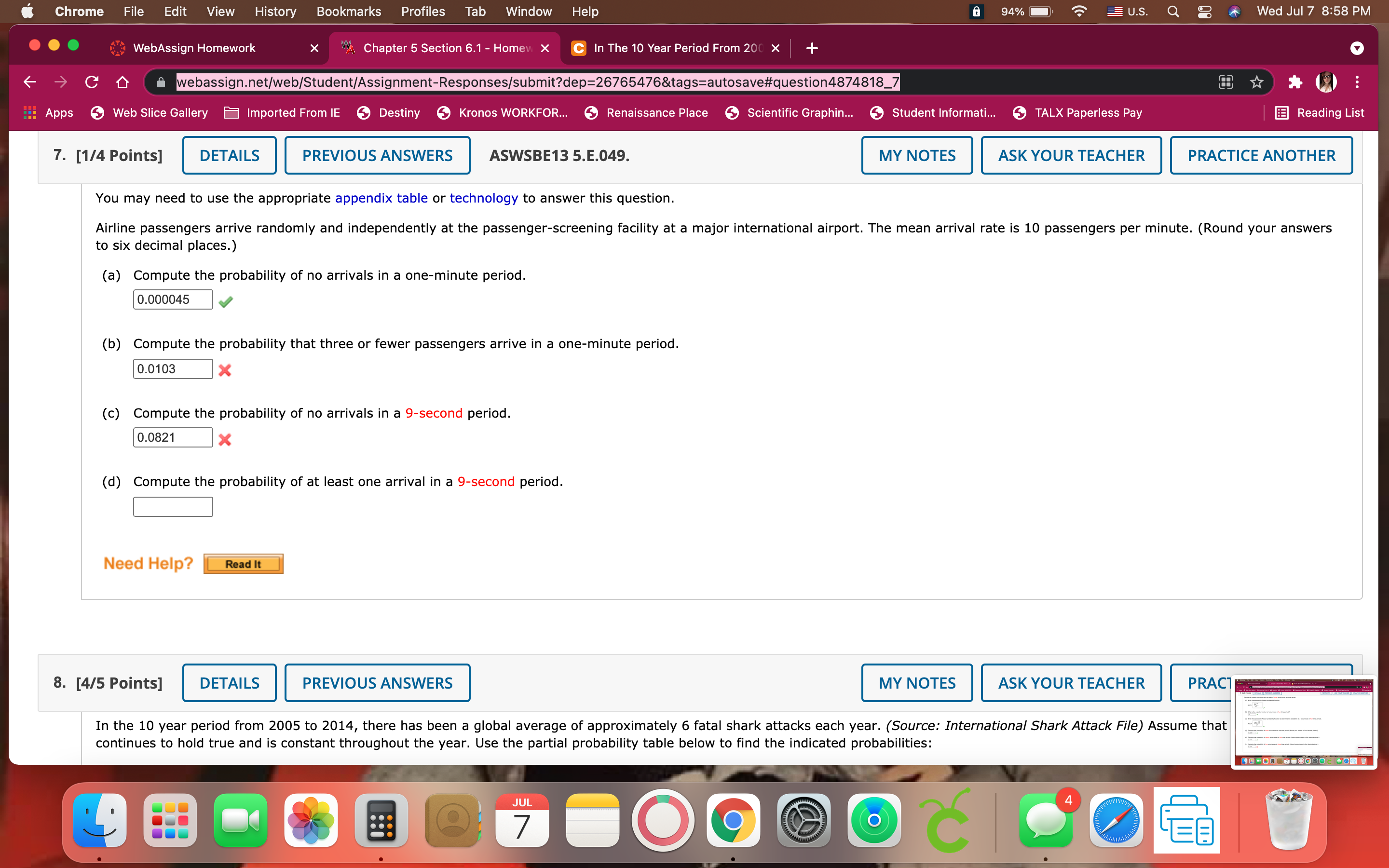 Section 6.1 - Homew x C In The 10 Year Period From