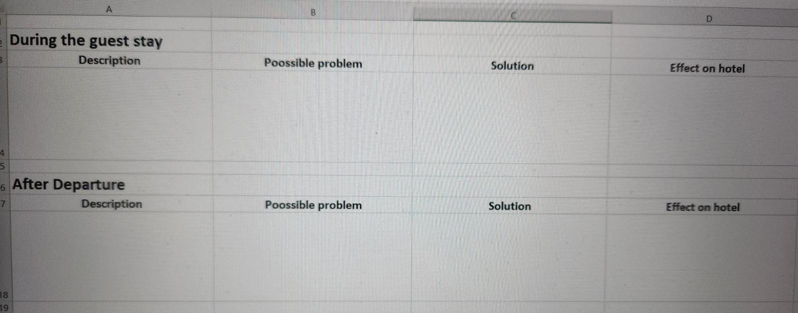 to next weeks class. For each of the stages of the client