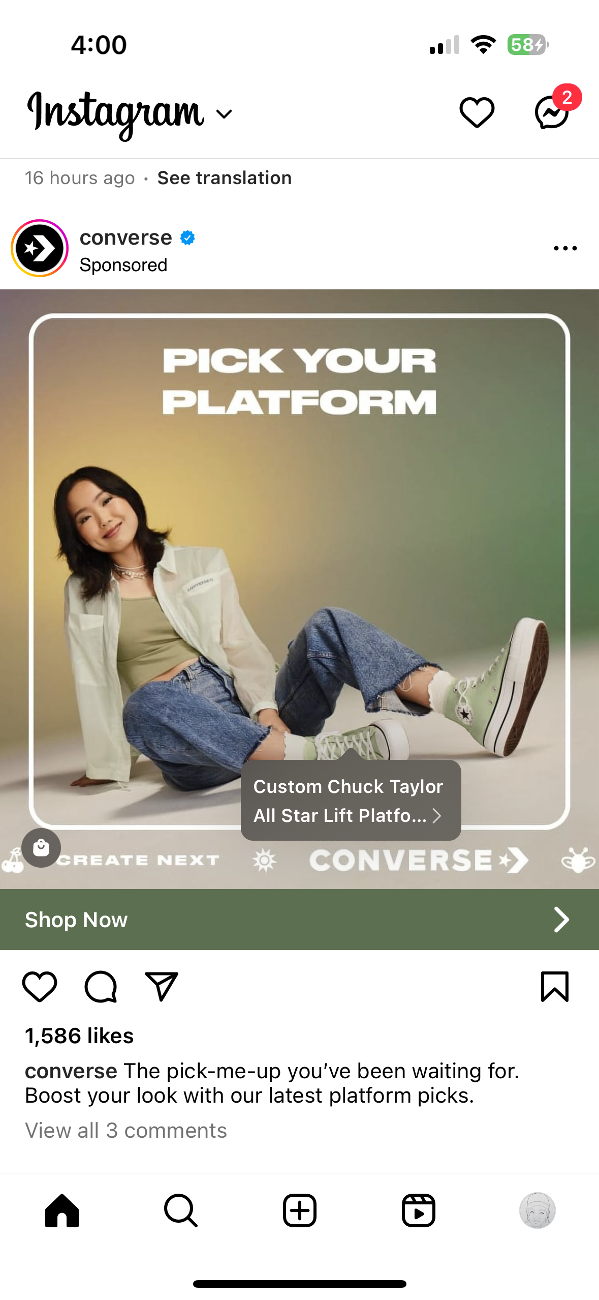 Communication:With the screenshot provided evaluate the advertisement based on the questions (below).