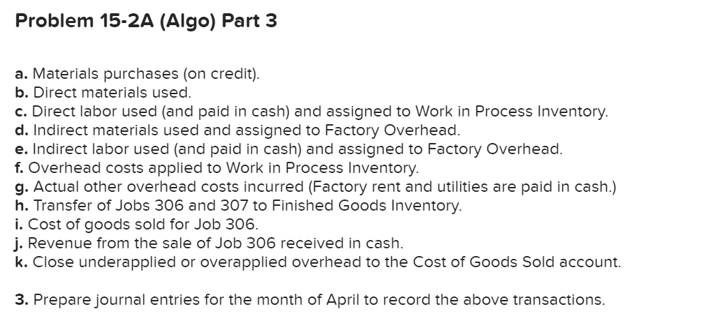 schedule of cost of goods manufactured LO P1, P2, P3, P4 1'