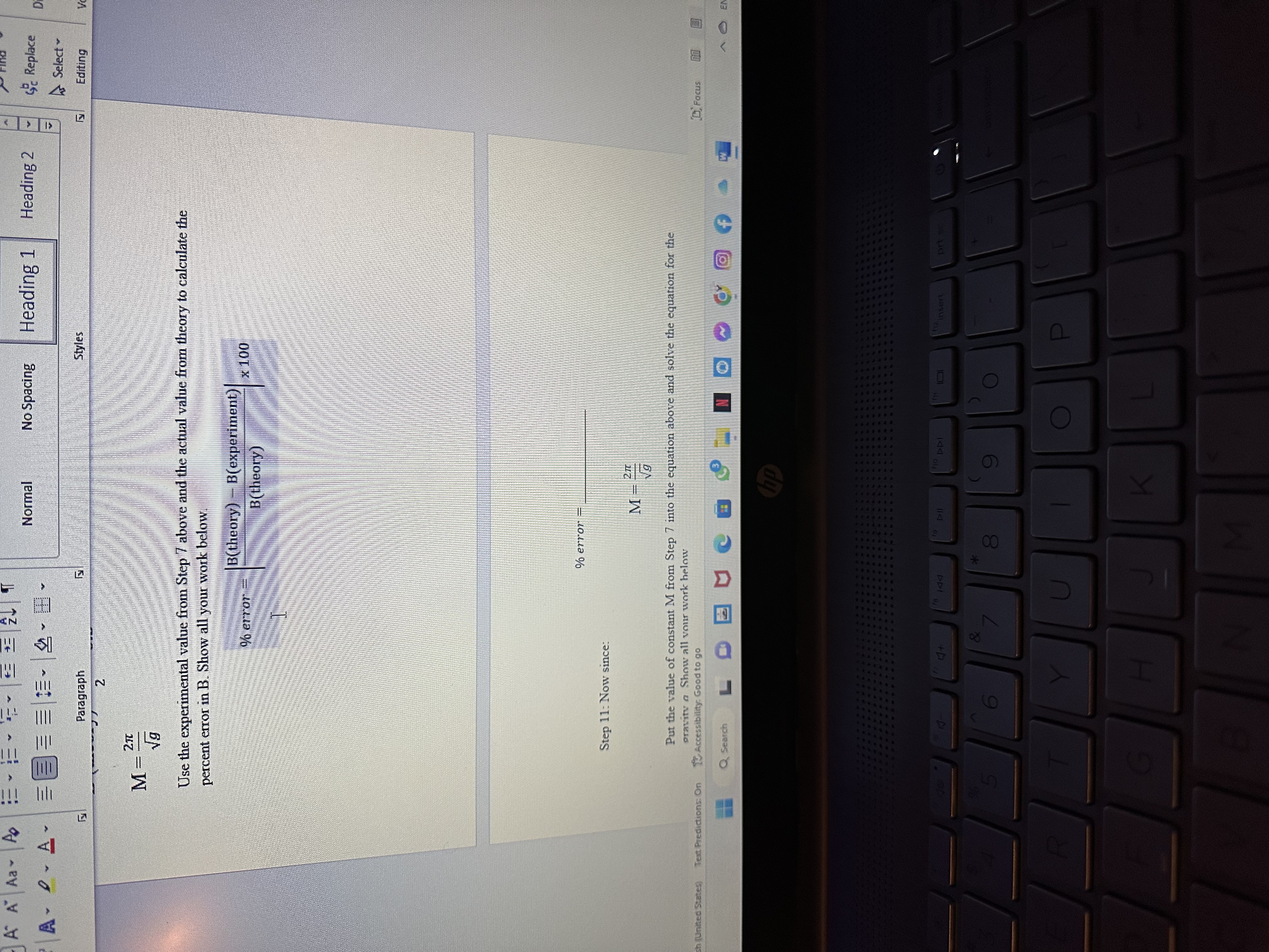 "Reset All" button. Step 1: Set the length "L" of the pendulum