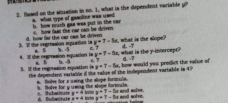 This is Statistics. Provide necessary solution or explaination. Thank you. This is