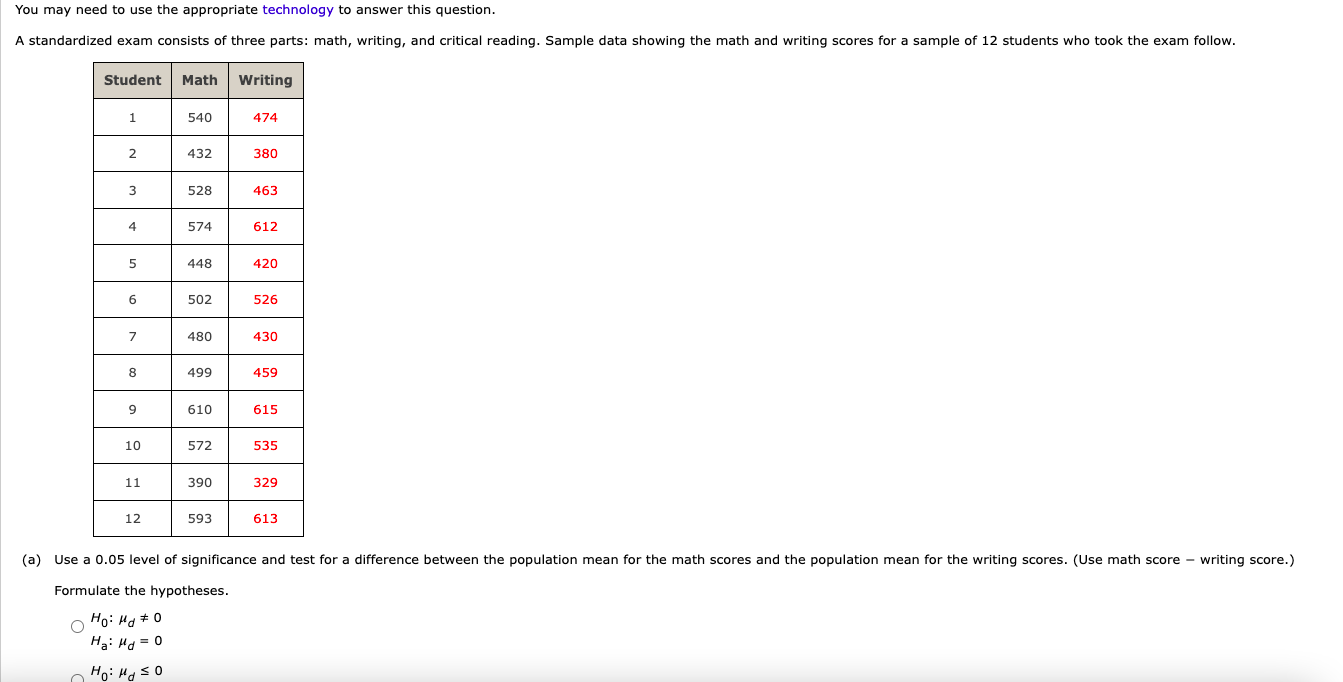 You may need to use the appropriate technology to answer this