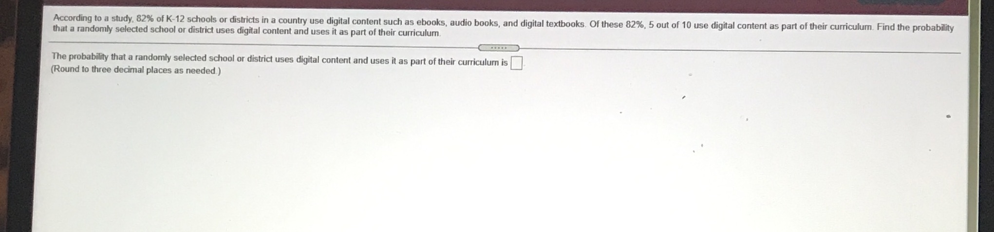 Please show me what to do According to a study, 82% of