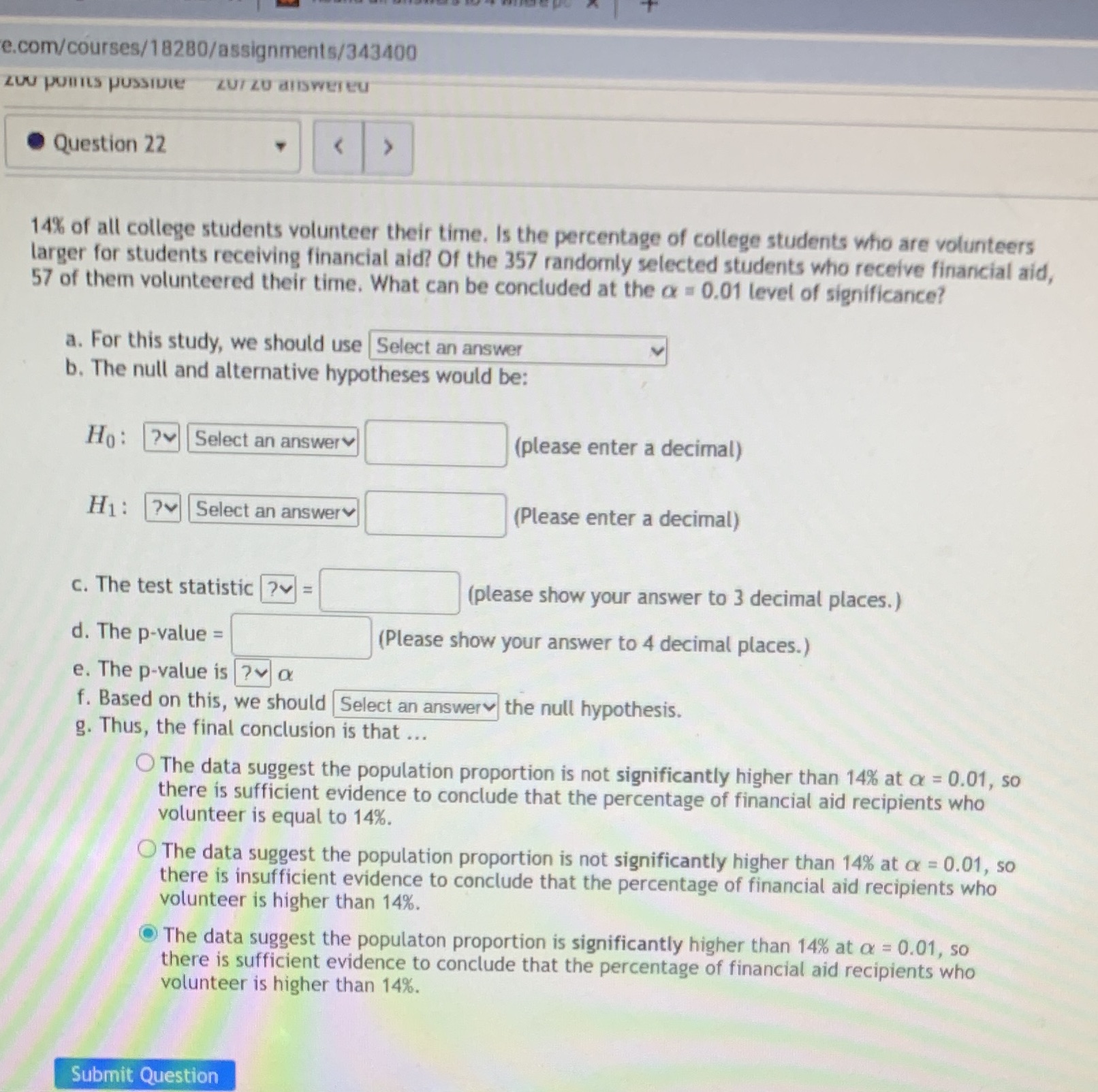 Please answer all parts and show the work so I understand. e.com/courses/18280/assignments/343400
