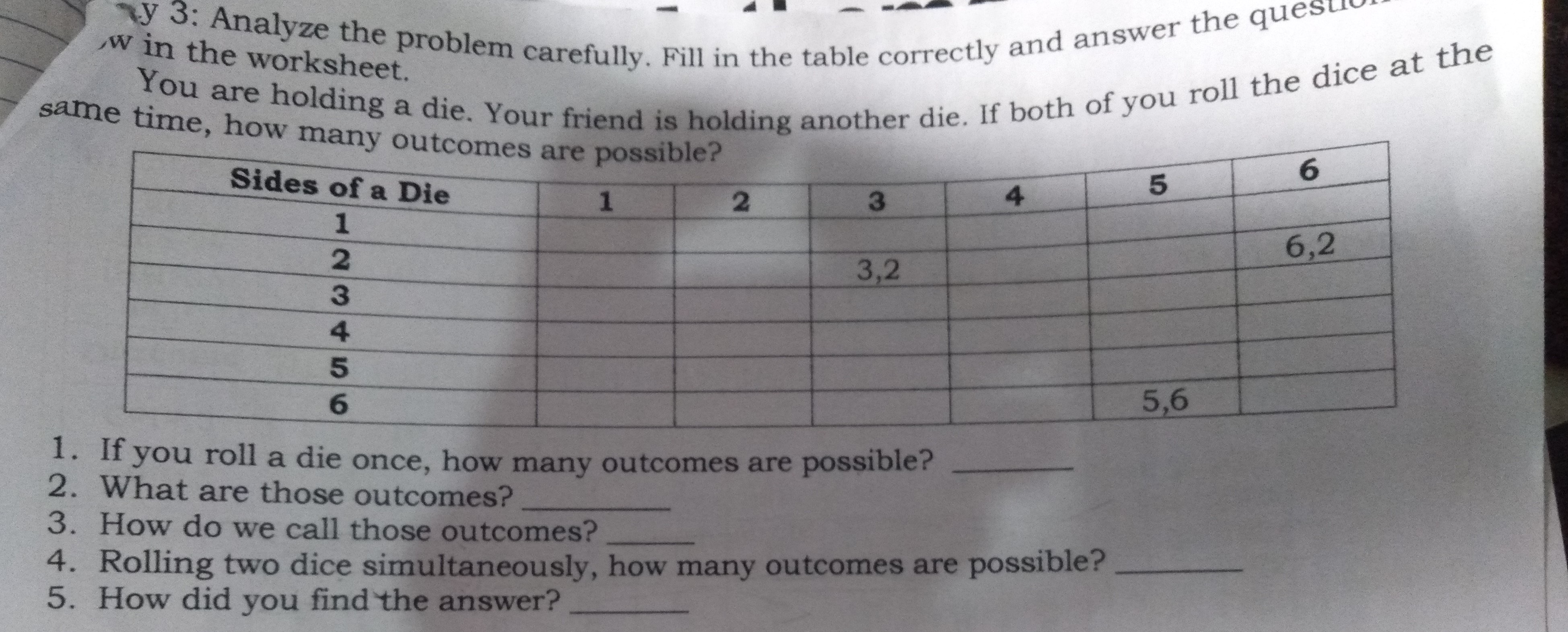 Topic: PARALLELISM AND PERPENDICULARITY y 3: Analyze the problem carefully. Fill in