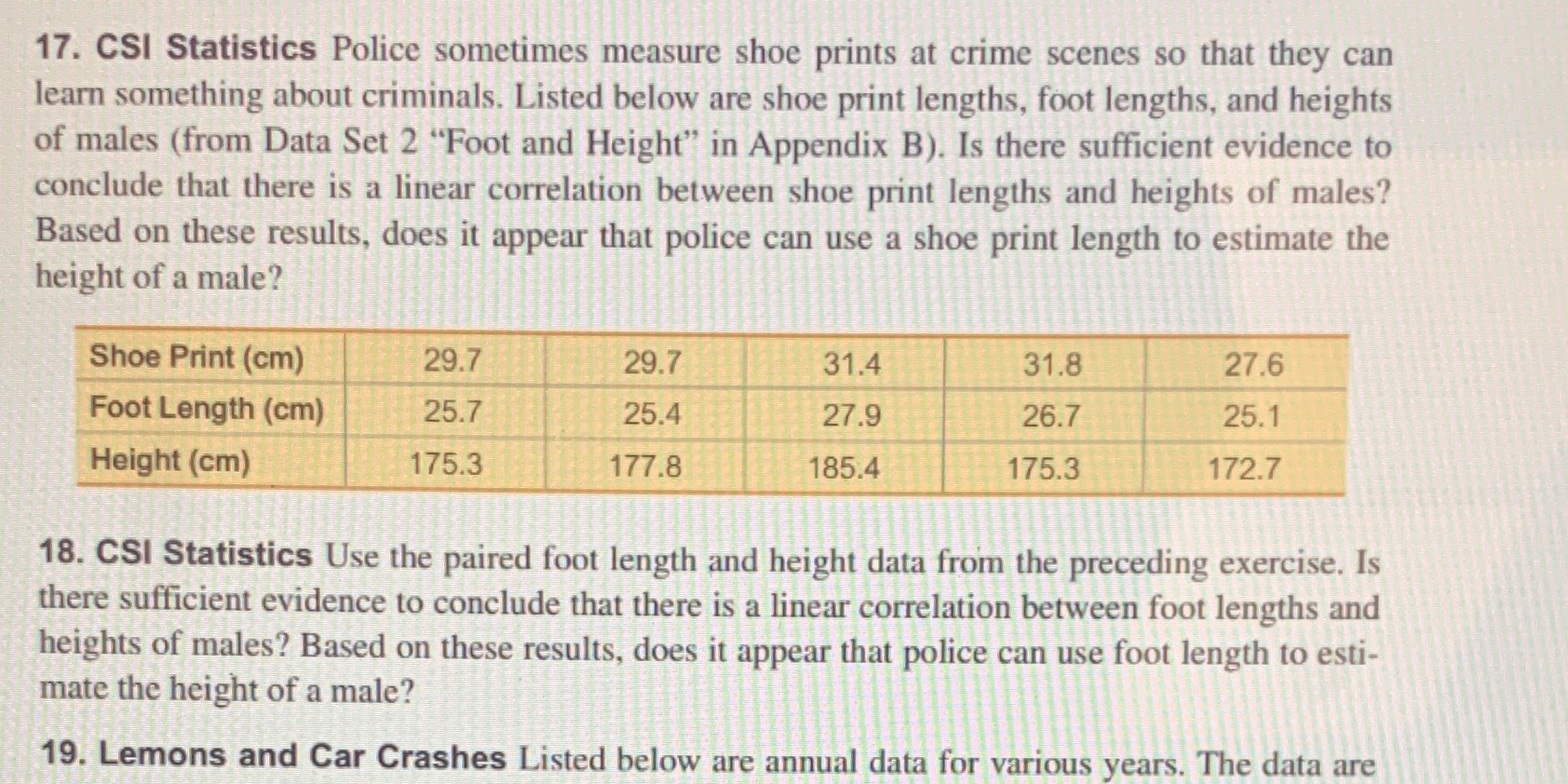 18 only. Can you explain how to find the answer for 18