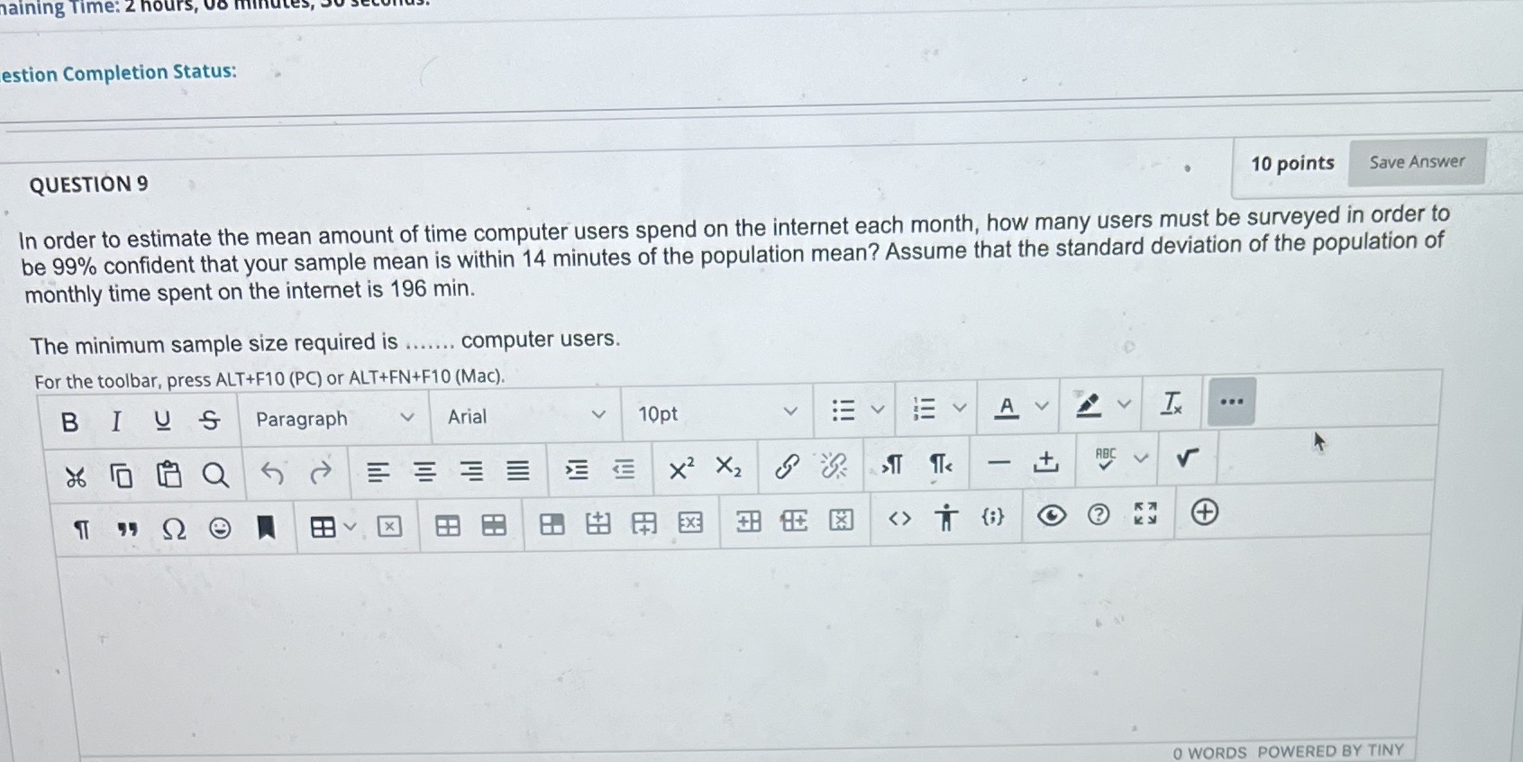 Q9. Write clearly please haining Time: 2 hours, Vo ming estion Completion