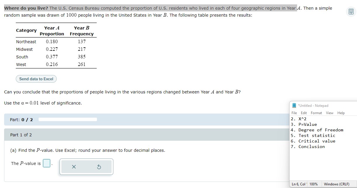 Please show the written work. Where do you live? The U.S. Census