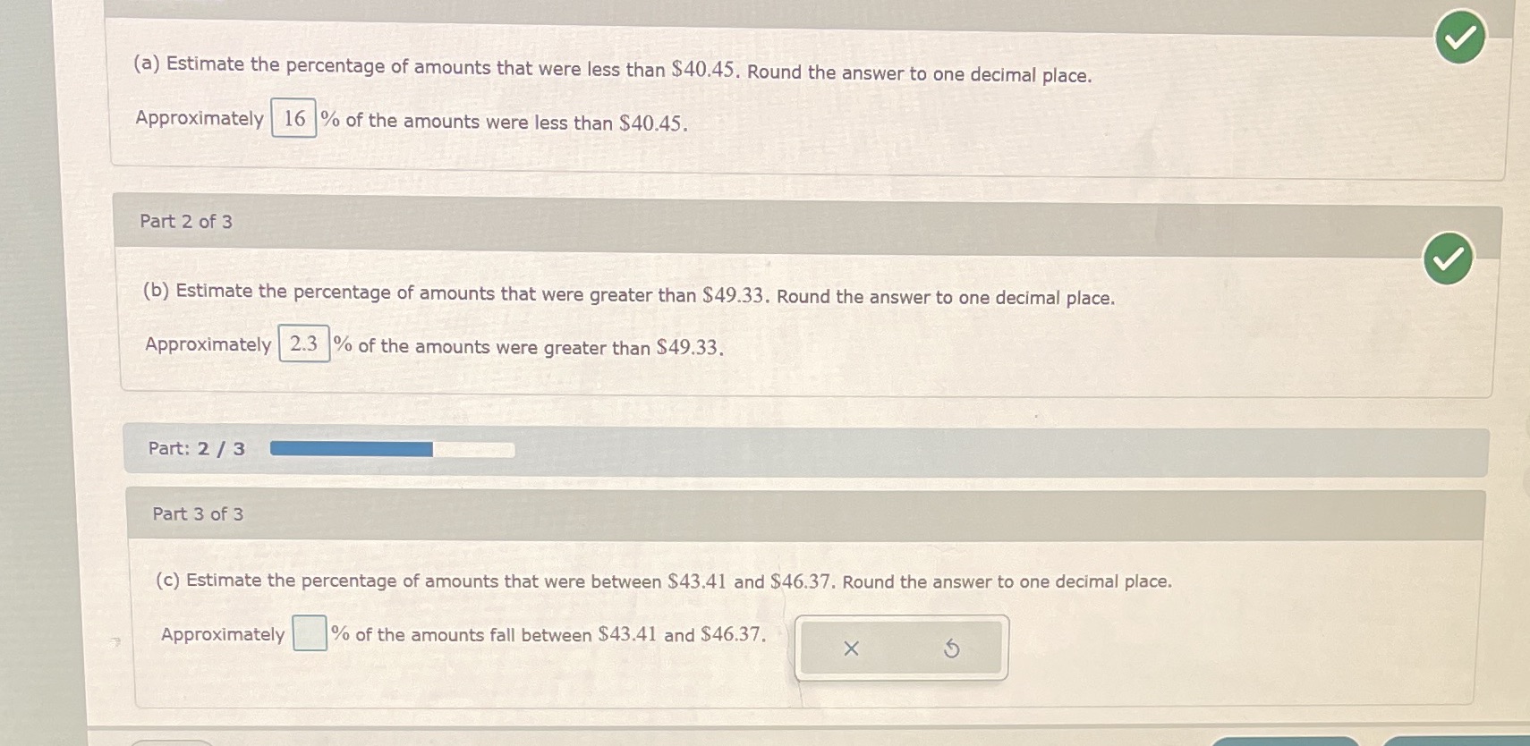  help with 3rd part please Lunch break: in a recent survey