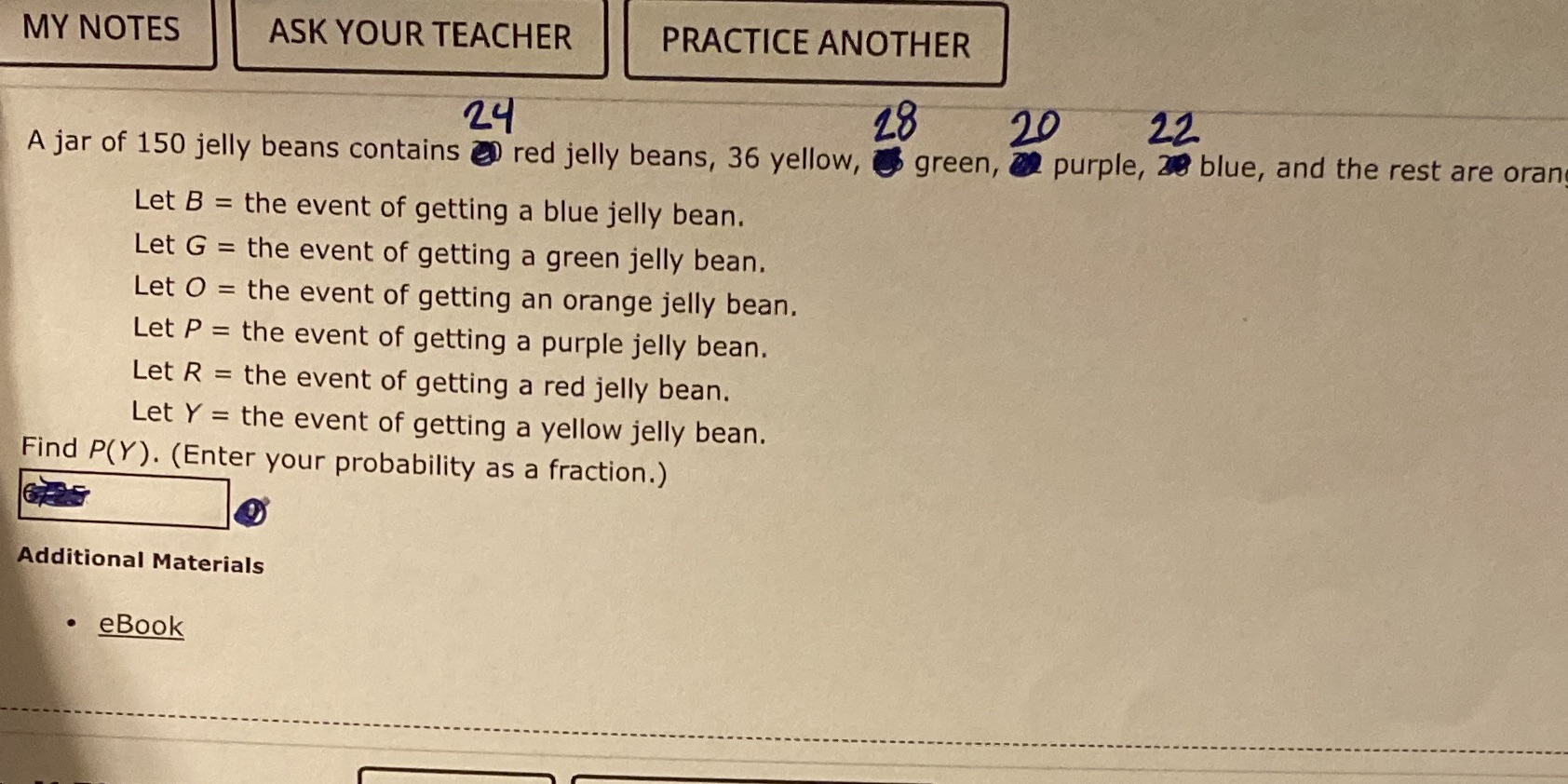  MY NOTES ASK YOUR TEACHER PRACTICE ANOTHER 24 28 20 22