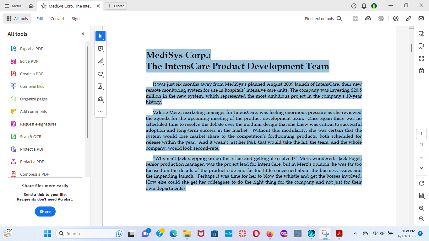  = Menu MediSys Corp.: The Inte.. X + Create - X