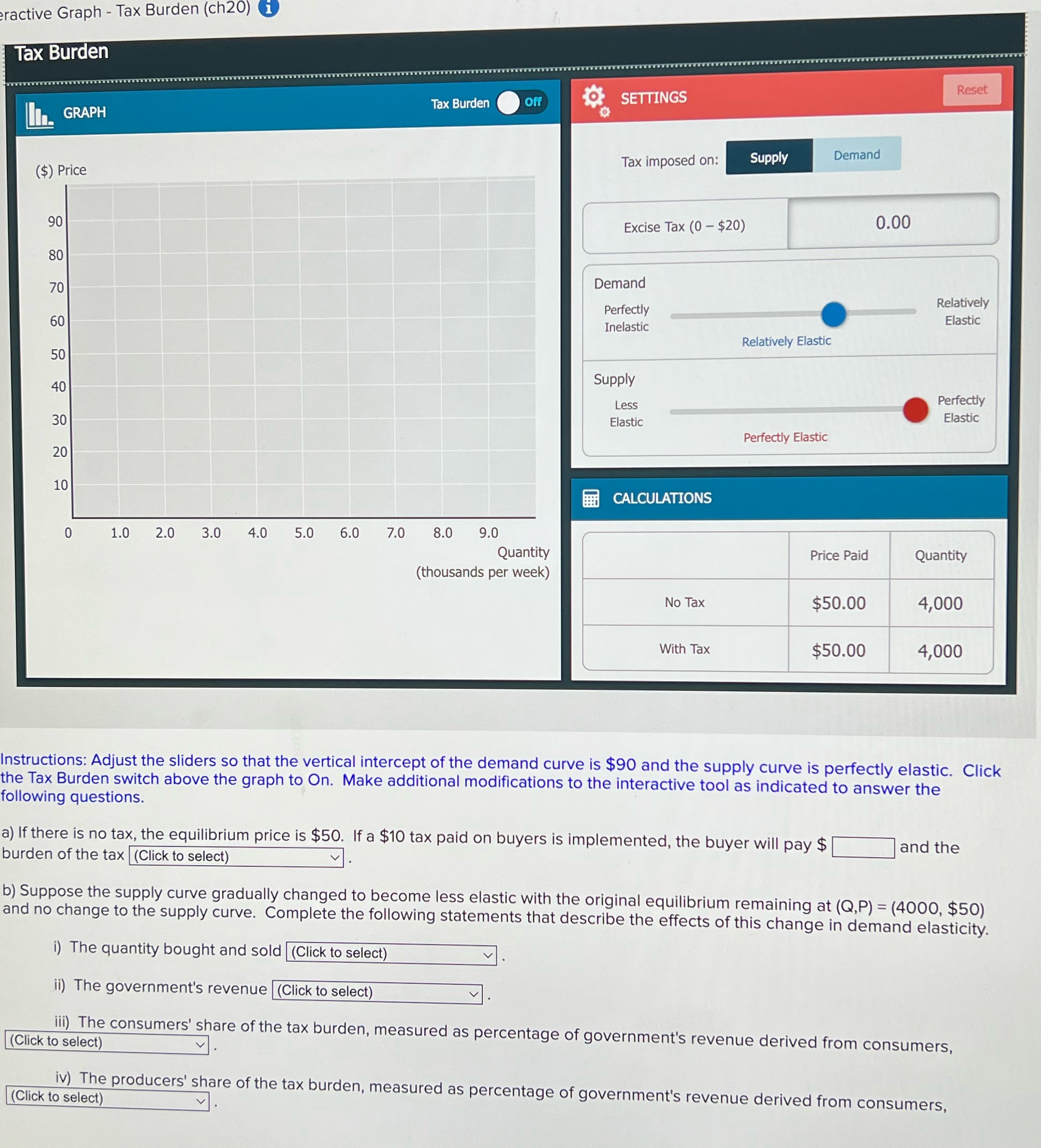 Please help.... active Graph - Tax Burden (ch20) i Tax Burden I.