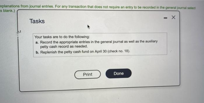 help please xplanations from journal entries. For any transaction that does not