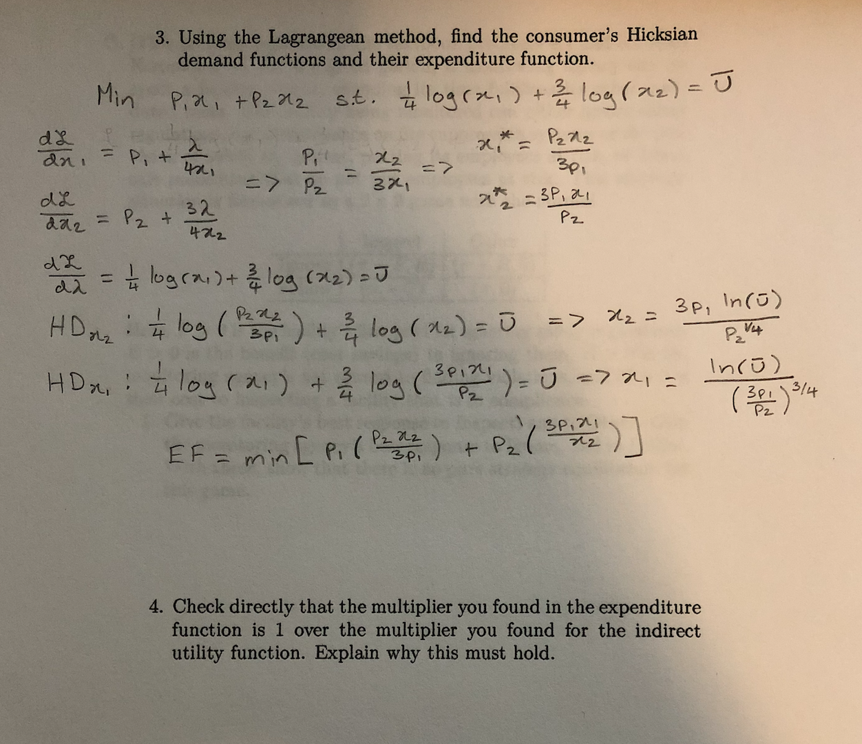 Thanks! B. [This problem is based on Homework 2, specifically 4.1 and