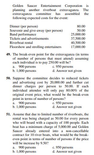 Managerial AccountingInstructions: Provide a written solution on paper because we need a