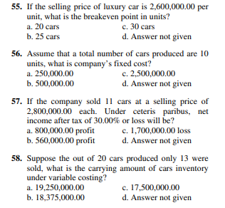 planning another riverboat extravaganza. The extravaganza committee has assembled the following expected