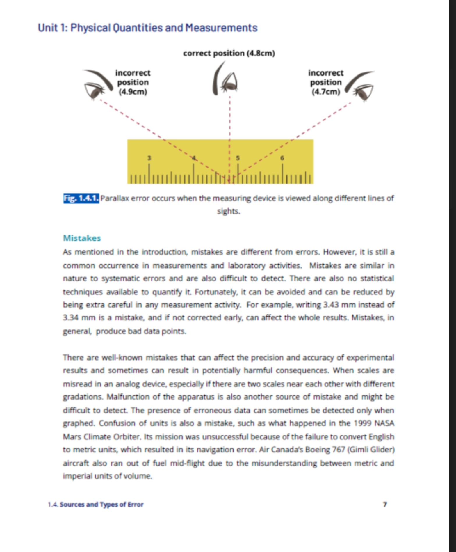 or systematic errors? . Explain how changes in the environment can result