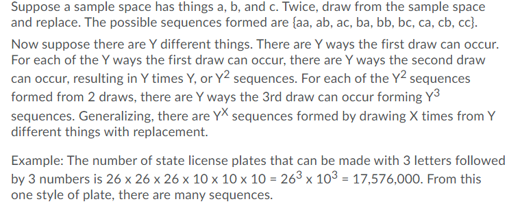 How many sequences of five things can be formed from nine different