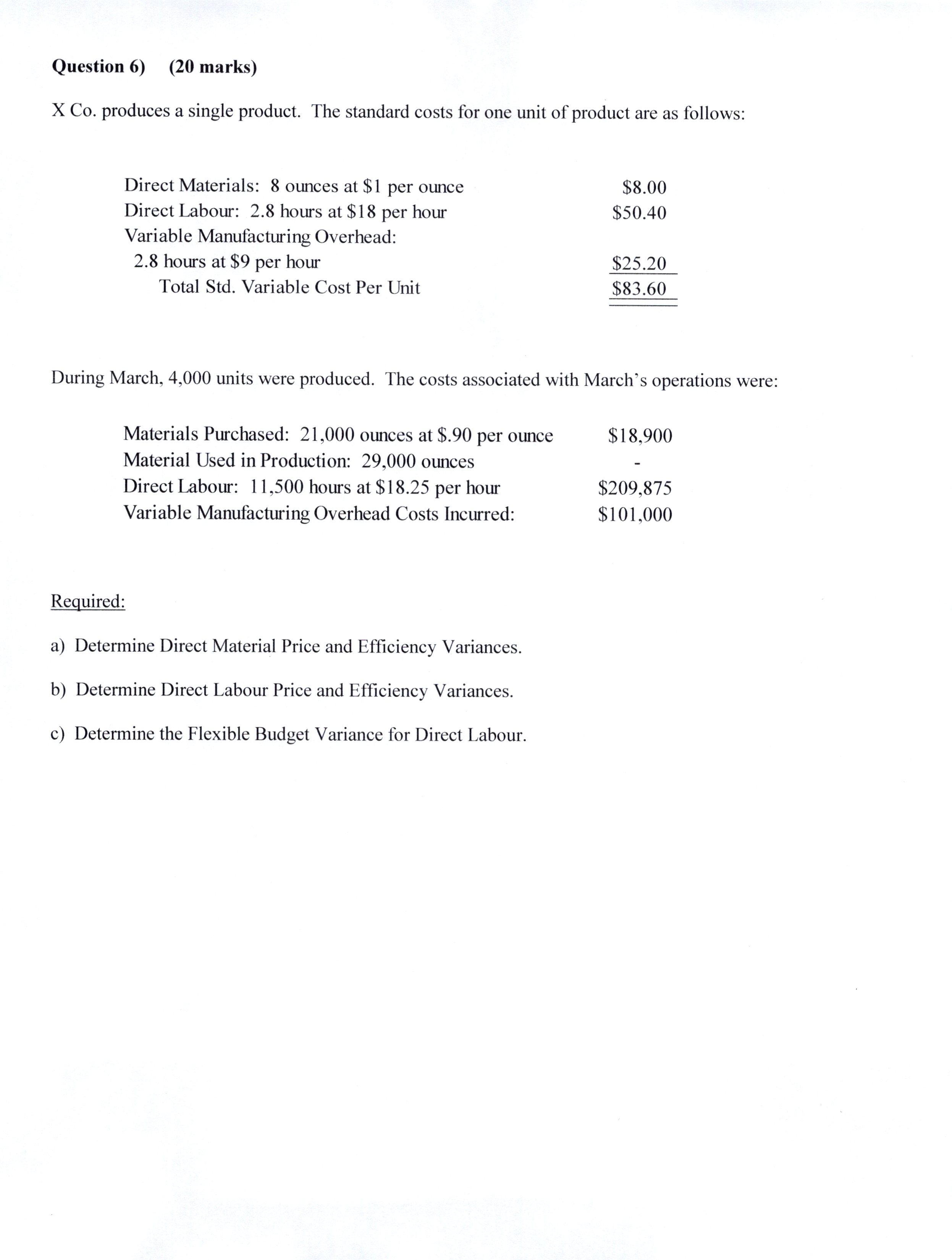 Dear tutor , please solve this problem , regards Question 6) (20