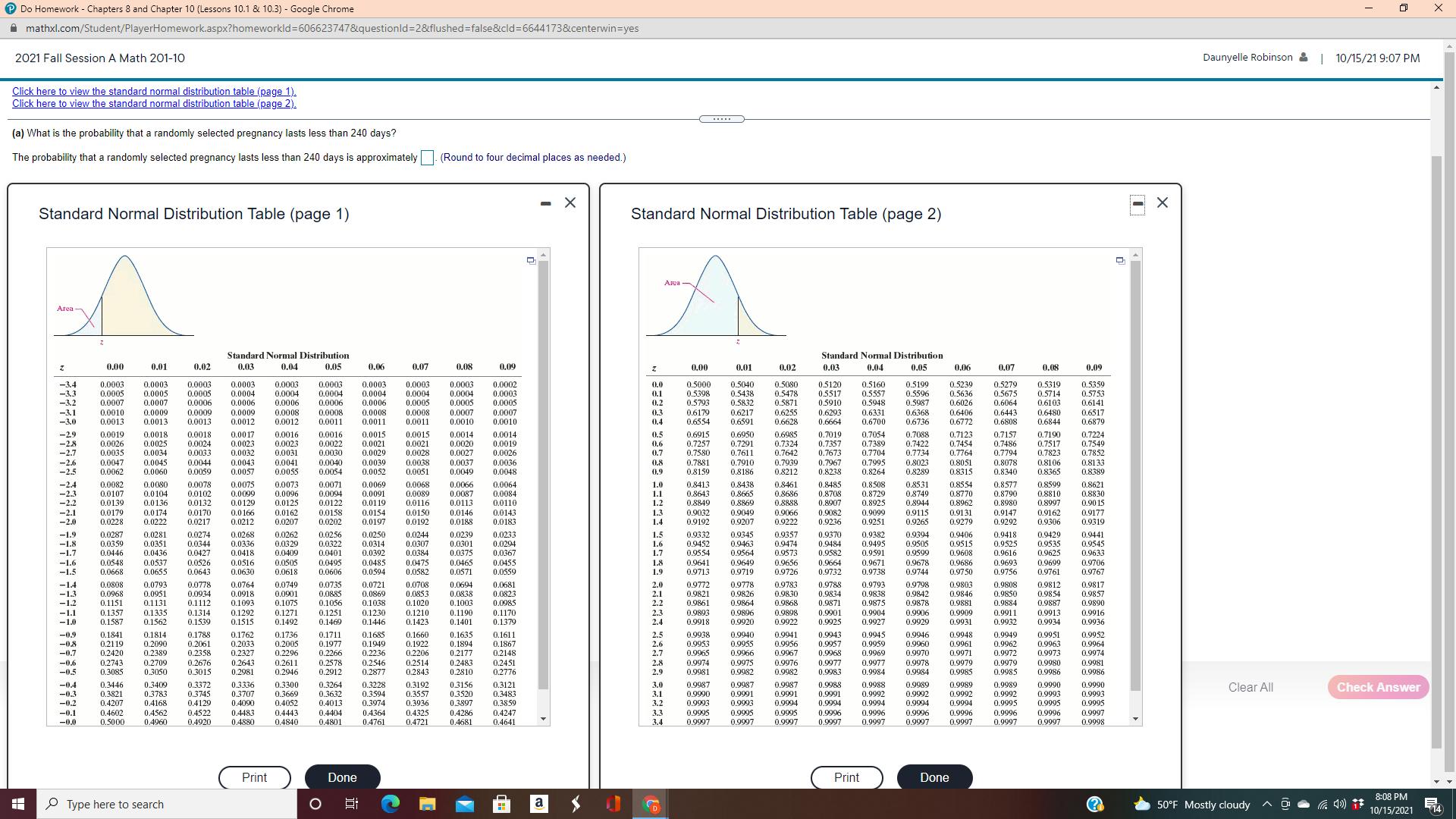  Do Homework - Chapters 8 and Chapter 10 (Lessons 10.1 &