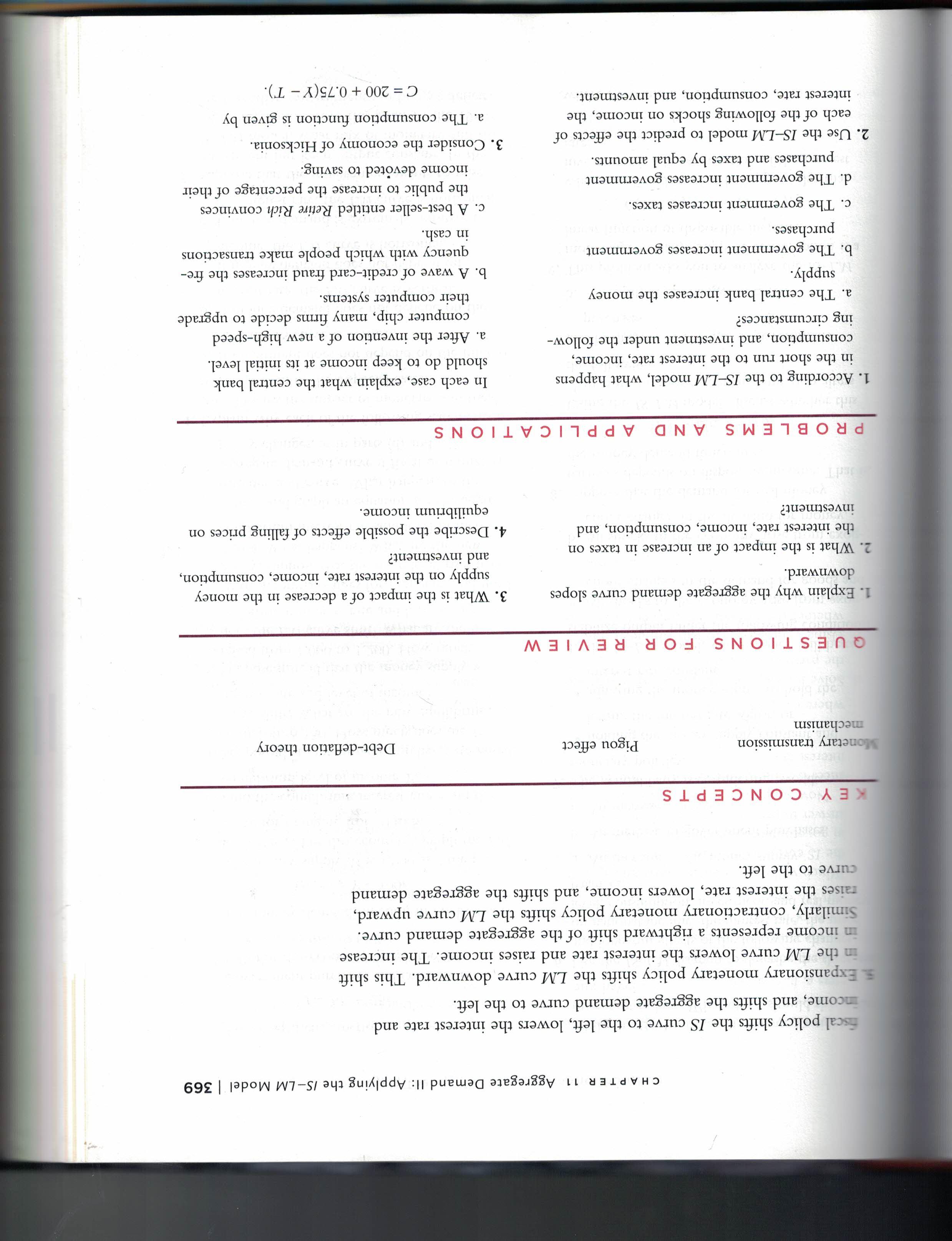  CHAPTER 11 Aggregate Demand II: Applying the IS-LM Model | 369