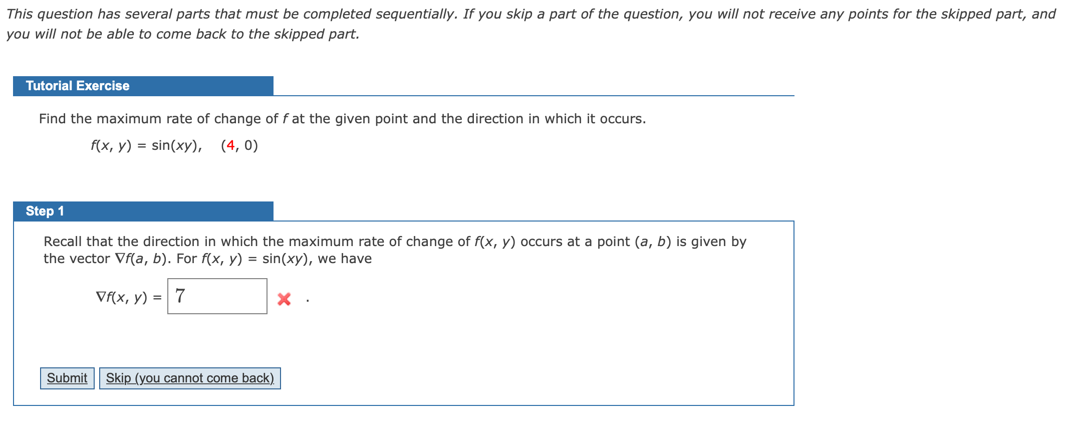 This question has several parts that must be completed sequentially. If